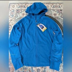 Mondetta Ladies' Active Jacket with Hood, Blue, Small